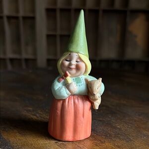 VTG | 1979 Unieboek Porcelain Bisque Gnome Figurine